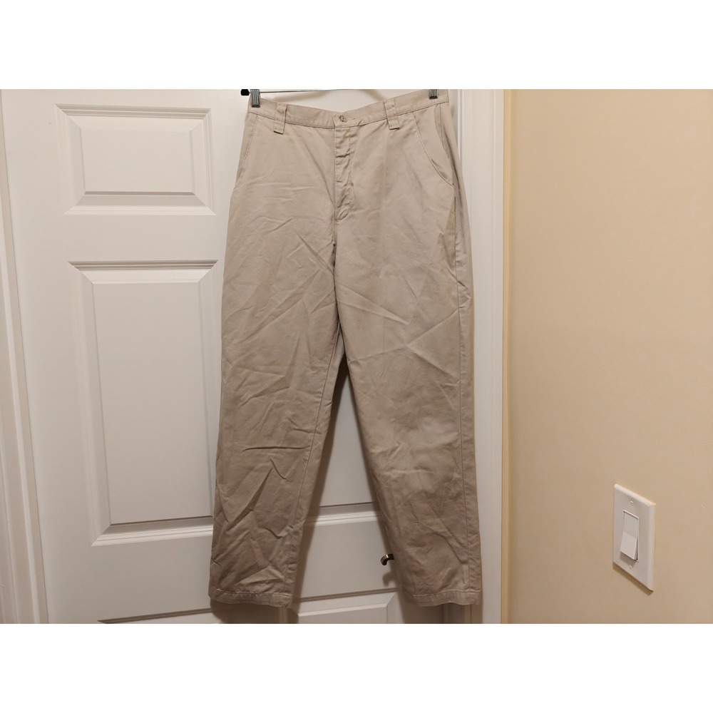 Lee Casuals Tan Khaki Pants Womens 14M Straight Leg Cotton Twill M631-022